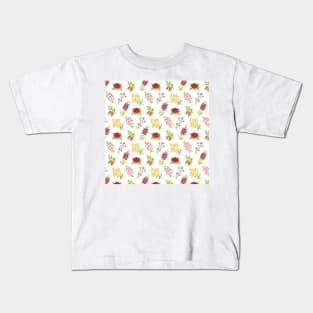 Australia Native Flowers Pattern Kids T-Shirt